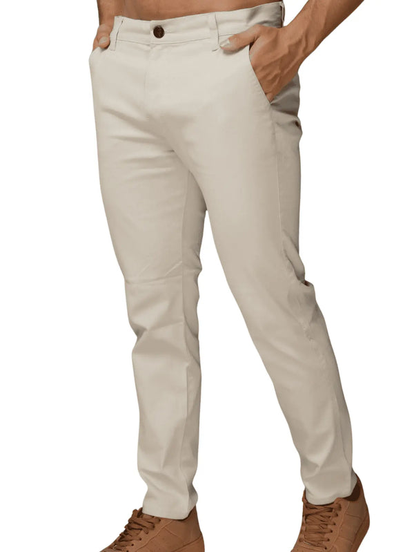 Calça Sarja Masculina Alfaiataria Esporte Fino