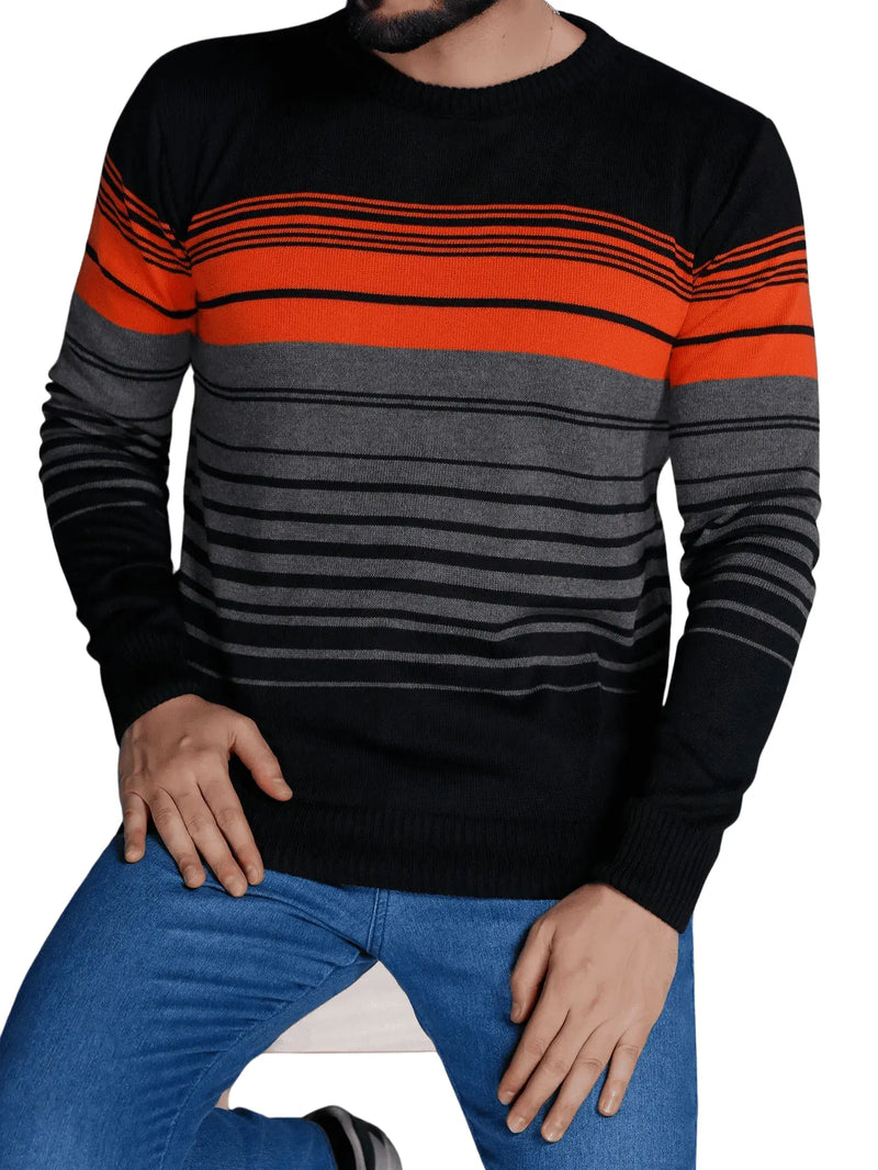 Suéter Masculino Tricô Gola Redonda Máximo Conforto