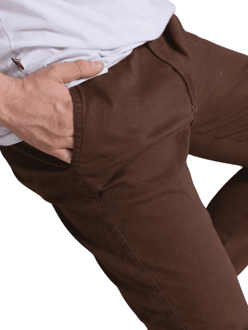 Calça Sarja Masculina Alfaiataria Esporte Fino