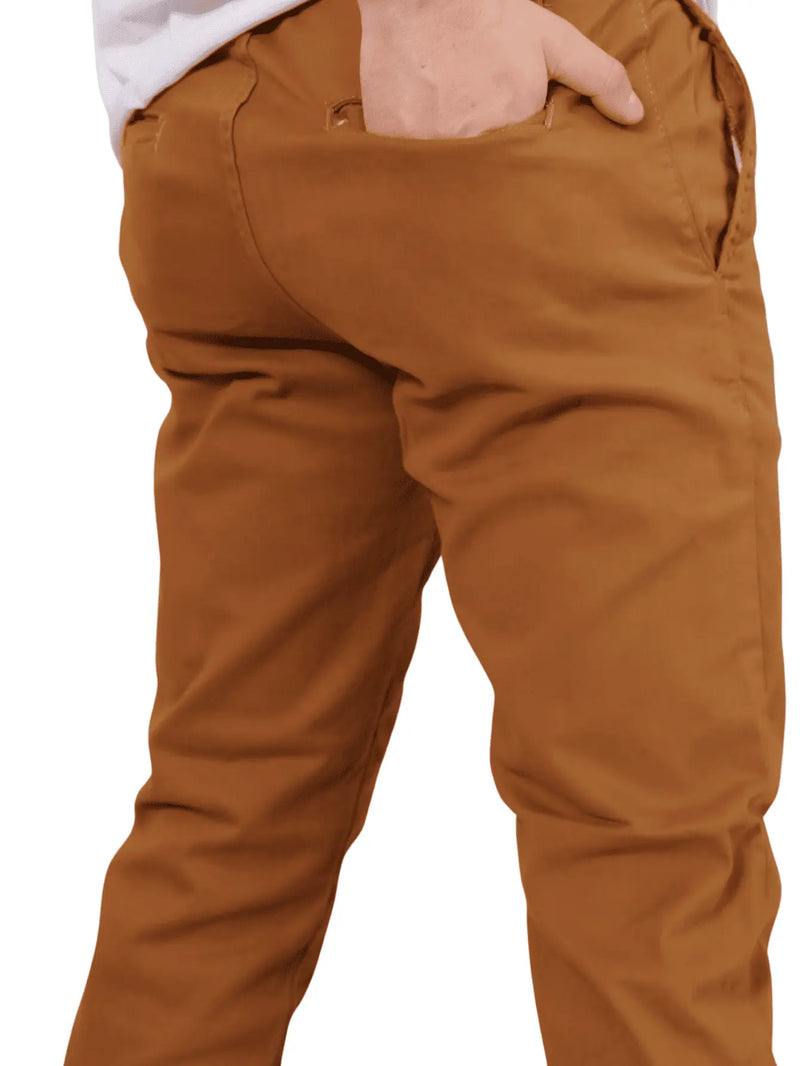 Calça Sarja Masculina Alfaiataria Esporte Fino