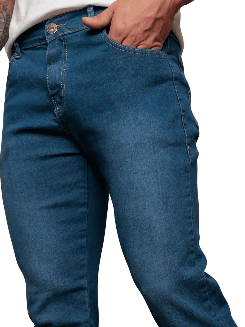Calça Jeans Masculina Skinny Com Lycra Elastano Lucas