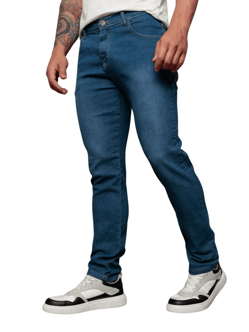 Calça Jeans Masculina Skinny Com Lycra Elastano Lucas