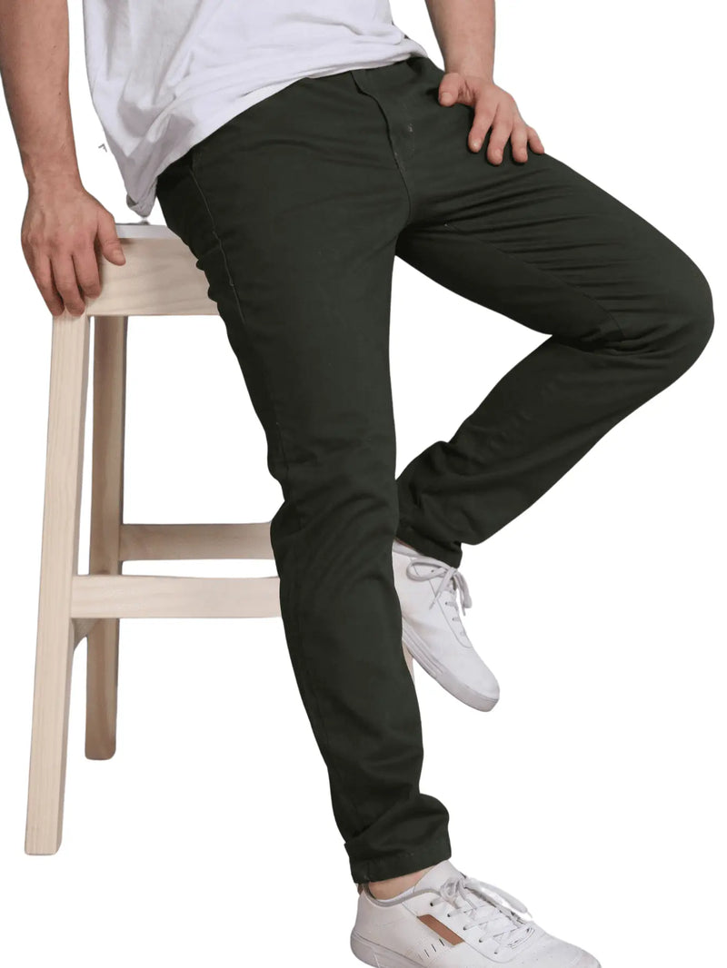 Calça Sarja Masculina Alfaiataria Esporte Fino