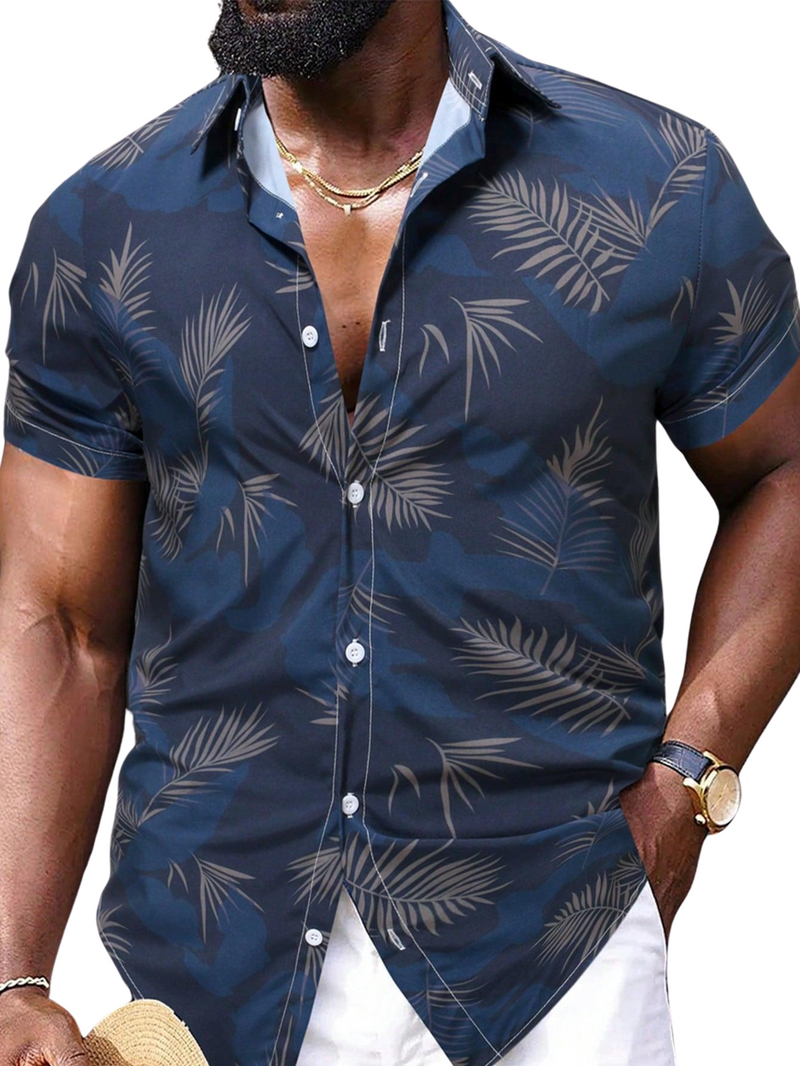 Camisa Masculina Tropical Sunset