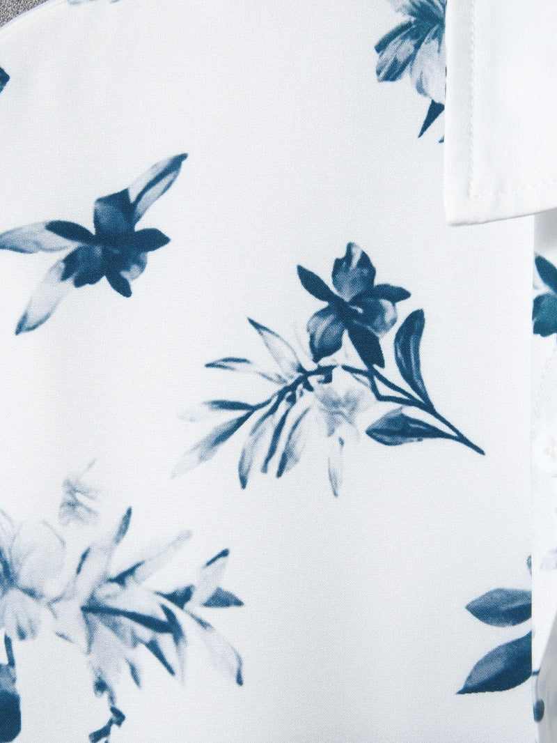Camisa de verão masculina com estampa solar, ideal para looks casuais e descontraídos.