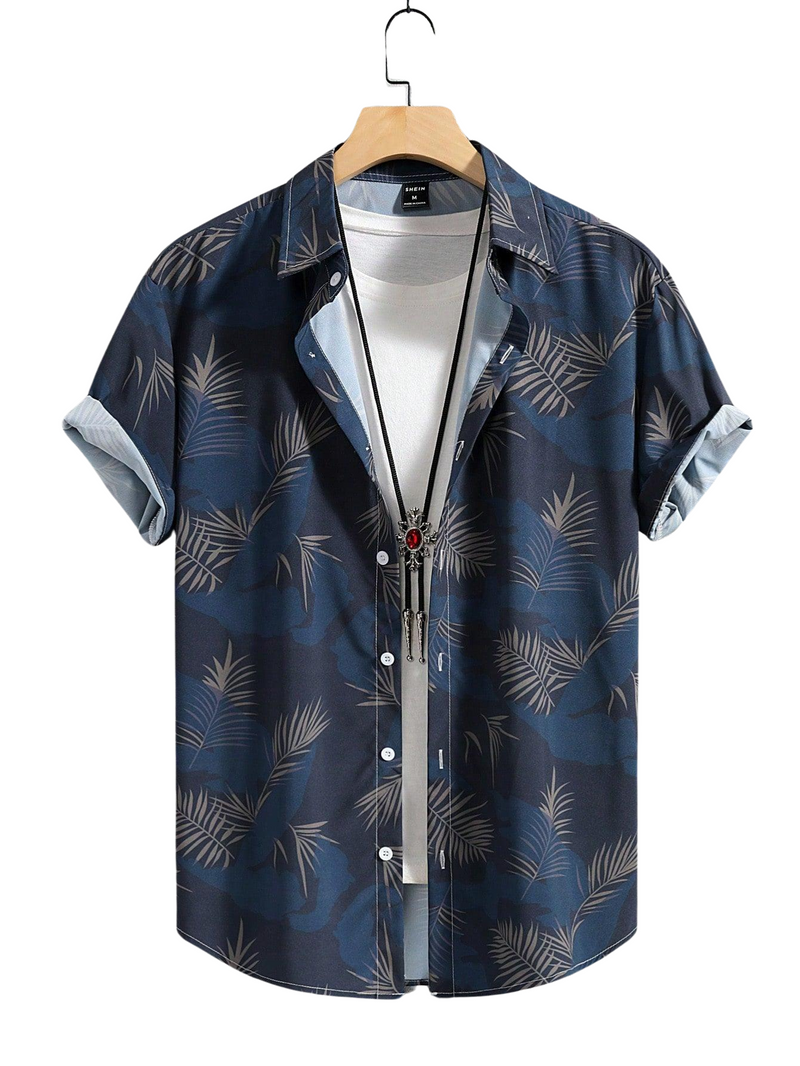 Camisa Masculina Tropical Sunset